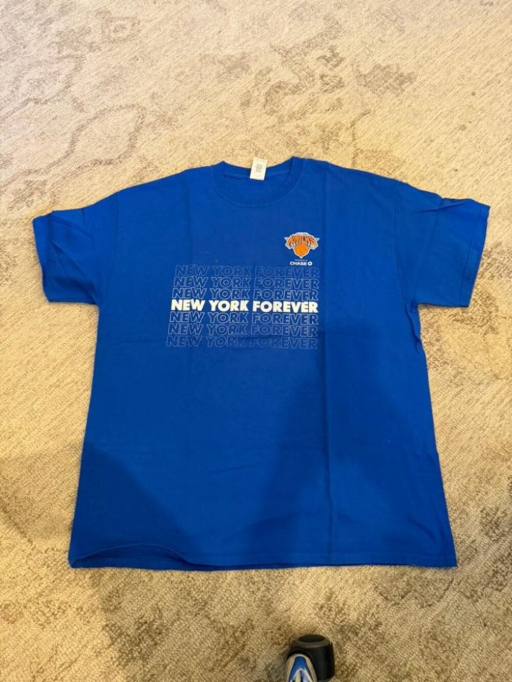Gildan Blue NEW YORK FOREVER T-Shirt Size XL